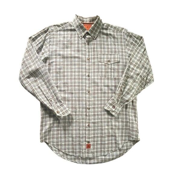 Martin Dingman Countrywear Button Down Shirt Men Large Multicolor LS Plaid Italy - Picture 2 of 11